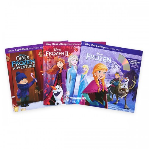 Read-Along 디즈니 : Frozen Book & CD 3종 세트 (Paperback & CD)