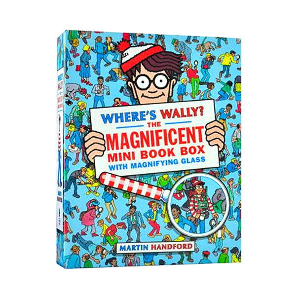 Where's Wally? The Magnificent Mini Book Box : 5종 Set (Paperback+돋보기, UK)