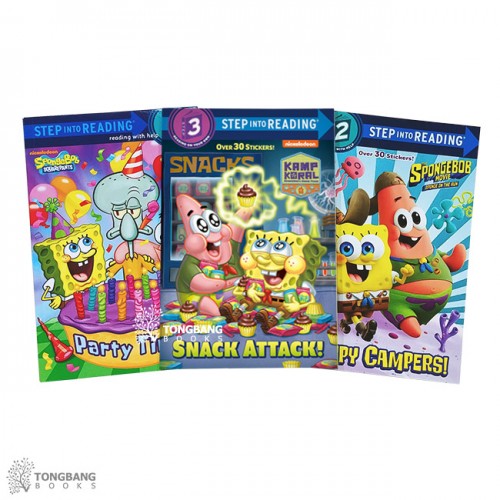 Step into Reading 2단계 SpongeBob SquarePants 시리즈 리더스북 3종 세트 (Paperback) (CD없음)