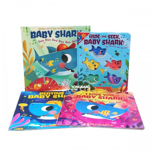  Baby Shark 시리즈 픽쳐북 4종 세트 (Paperback, Board Book) (CD없음)