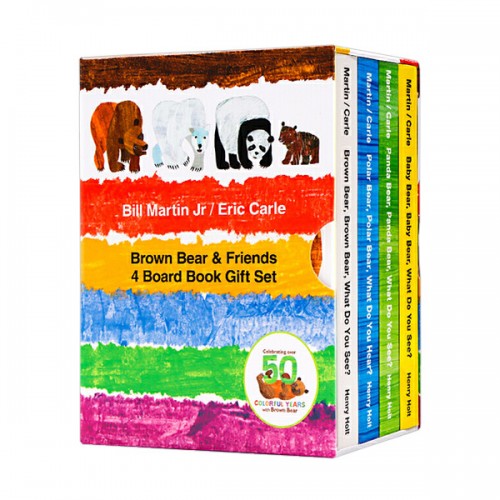 ★Spring Animal★Brown Bear & Friends 4 Board Book Gift Set (Board Book)