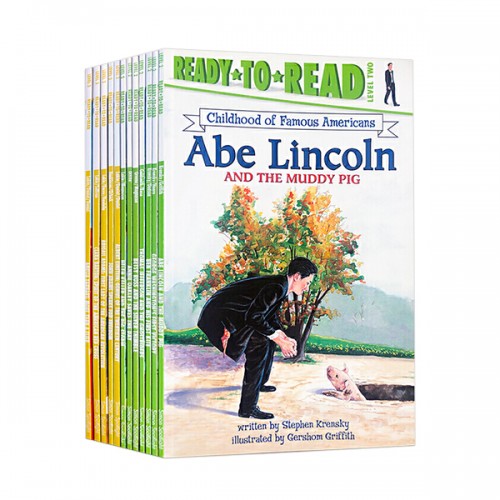 Ready to Read 2, 3단계 : Childhood of Famous Americans 시리즈 리더스북 12종 세트 (Paperback) (CD미포함)