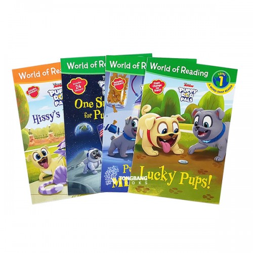 World of Reading Level Pre1, 1단계 : Disney Puppy Dog Pals 시리즈 리더스북 4종 세트 (Paperback) (CD 없음)