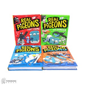 Real Pigeons 시리즈 만화챕터북 4종 세트 (Hardcover)(CD없음)