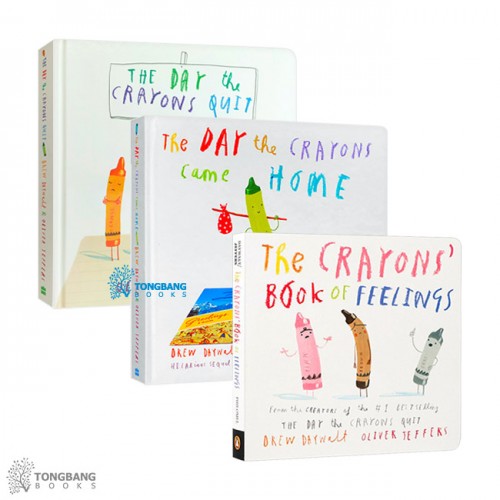 Oliver Jeffers - Crayons 시리즈 보드북 3종 세트 (Board book, 미국판+영국판) (CD 미포함)