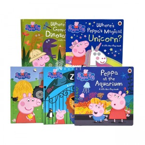 Peppa Pig : Lift the Flap 시리즈 보드북 5종 B세트 (Board book, 영국판)(CD없음) 