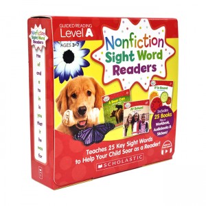 Nonfiction Sight Word Readers Level A (25 Books+ Work book)(Story Plus QR)