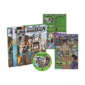 Minecraft 3 Books Boxed Set (Paperback, Graphic Novels)(CD없음) 
