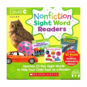 Nonfiction Sight Word Readers Level C (25 Books+ Story Plus QR)