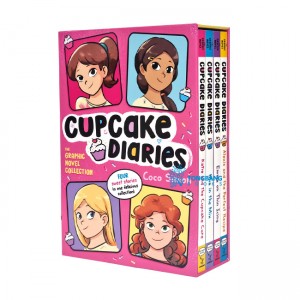 Cupcake Diaries the Graphic Novel 5 Books Collection Boxed Set (Paperback, 미국판)