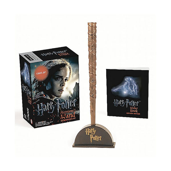 Harry Potter Hermione's Wand with Sticker Kit : Lights Up! (Mini Paperback+Miniature)