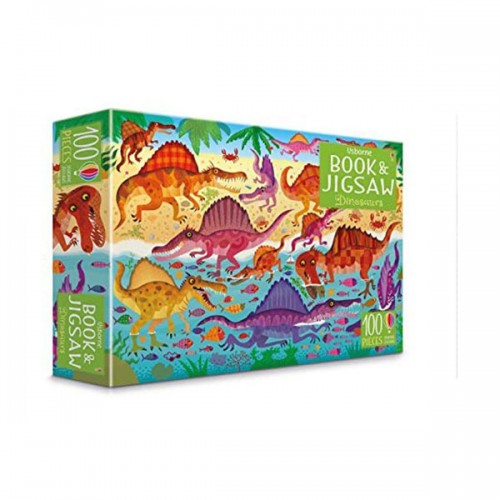 Usborne Book and Jigsaw :100 Piece Dinosaurs (Puzzle, 영국판)