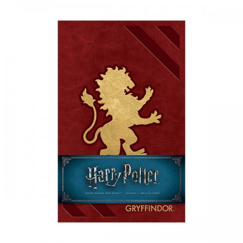 Harry Potter : Gryffindor Hardcover Ruled Journal (Note)