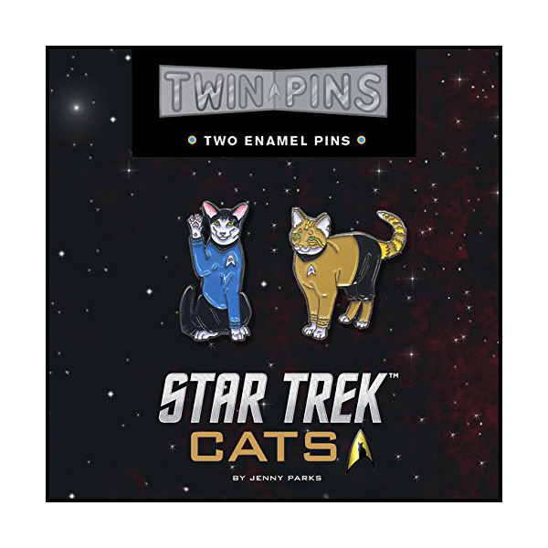 Star Trek Cats Twin Pins 