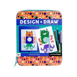 Petit Collage : On-the-Go Design & Draw Activity Set : Monsters