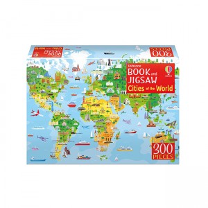 Usborne Book and Jigsaw : Cities of the World (Puzzle, UK)