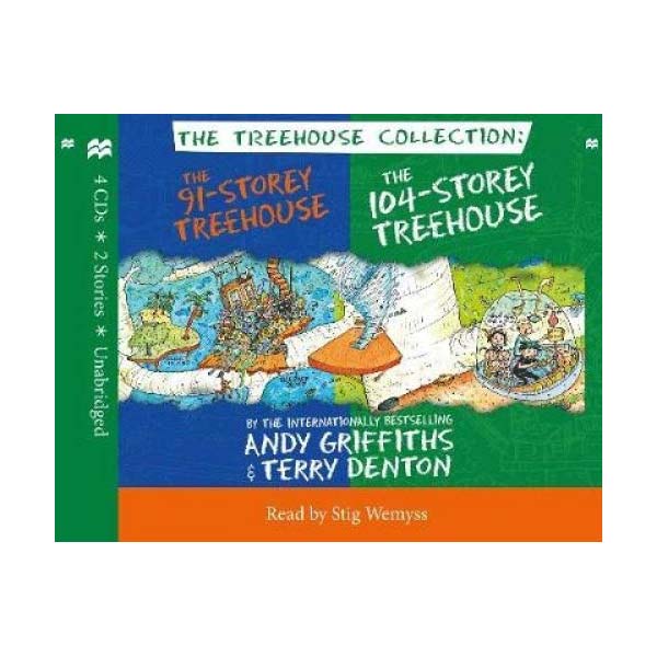 나무집 91-104층 오디오CD : The 91& 104 Storey Treehouse Collection (Audio CD 4장, 영국판)(도서미포함)