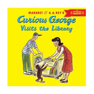 Curious George Series : Curious George Visits the Library With Downloadable Audio (Paperback)