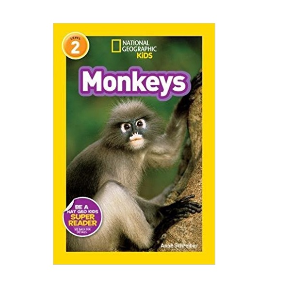  National Geographic kids Readers Level 2 : Monkeys (Paperback)