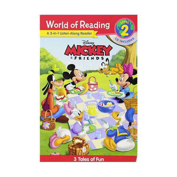 World of Reading Level 2 : Disney Mickey and Friends : 3-in-1 Listen-Along Reader (Paperback & CD)