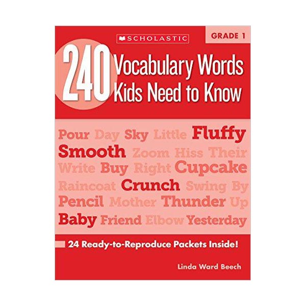 240 Vocabulary Words Kids Need to Know Grade 1 (Paperback, Workbook)