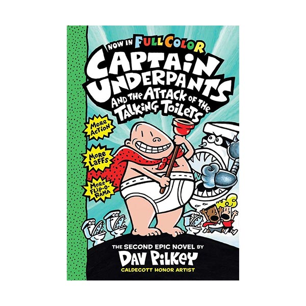 빤스맨(컬러판) #02 : Captain Underpants and the Attack of the Talking Toilets (Hardcover)