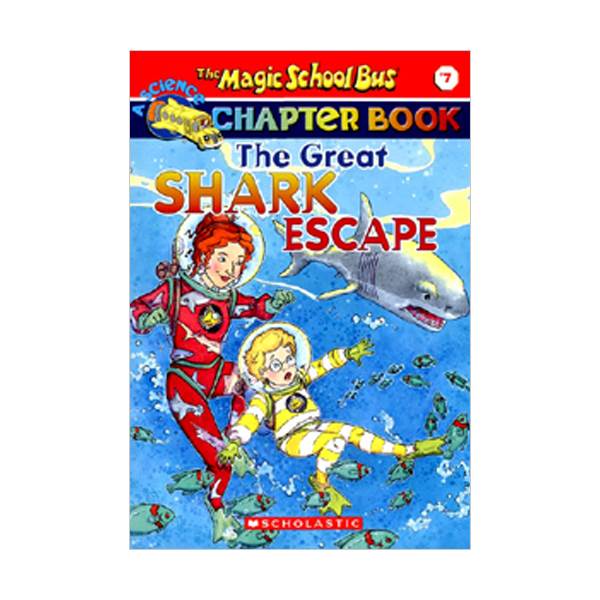 ▣언더더씨▣ Magic School Bus Chapter Book  #07 : The Great Shark Escape (Paperback)