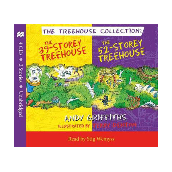 ★Treehouse★나무집 39-52층 오디오CD : The 39 & 52 Storey Treehouse Collection (Audio CD 4장, 영국판)(도서미포함)
