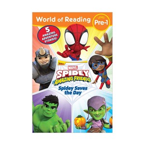 World of Reading Pre-Level 1 : Spidey Saves the Day : Spidey and His Amazing Friends (Paperback)