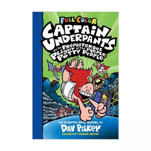 빤스맨(컬러판) #08 : Captain Underpants and the Preposterous Plight of the Purple Potty People (Hardcover)
