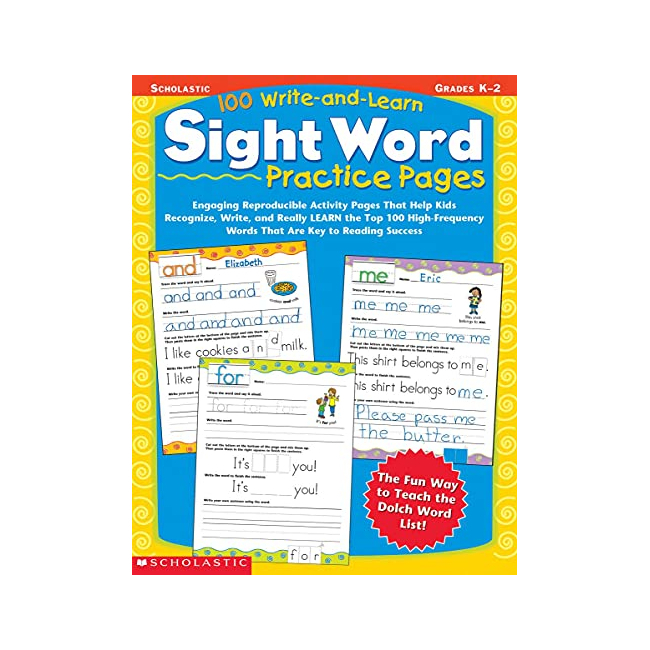 100 Write-and-Learn Sight Word Practice Pages (Paperback, 미국판)