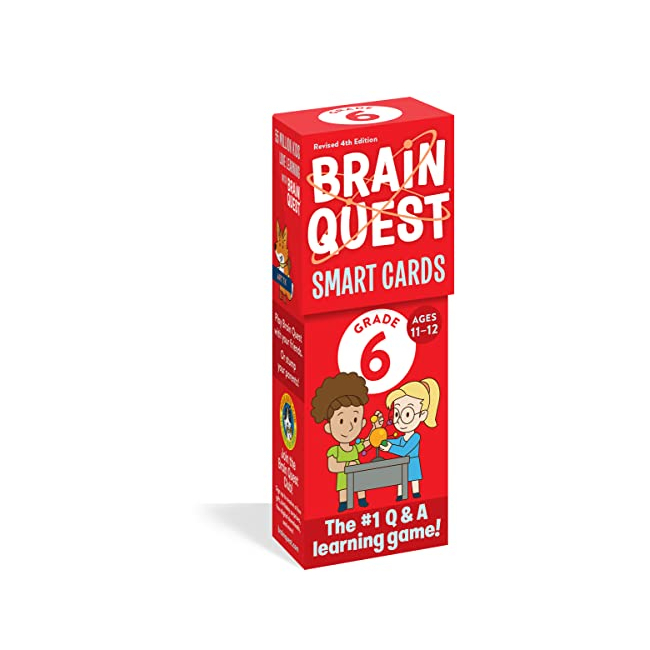 Brain Quest 6th Grade Smart Cards (Revised 4th Edition)(Educational Cards, 미국판)