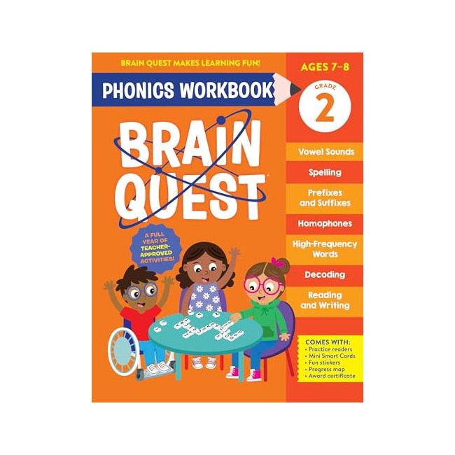 Brain Quest Phonics Workbook: Grade 2